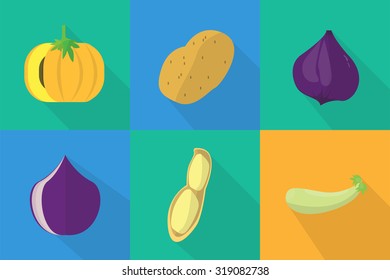 Vegetables Icons
