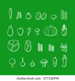 vegetables icons