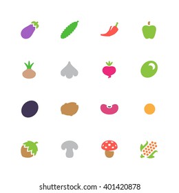 Vegetables icons