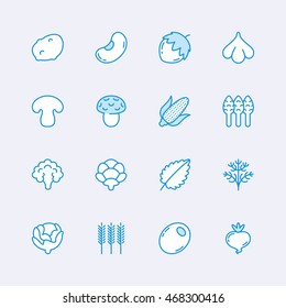 Vegetables icons