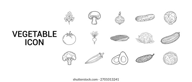  ÍCONES DE VEGETAIS NO FUNDO BRANCO design, , isolado, ilustração, vetor, fundo, ícone, em branco, 