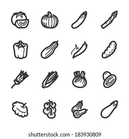 Vegetables icons. Professional vector icons for your website, application and presentation.