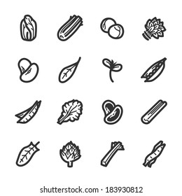 Vegetables icons. Professional vector icons for your website, application and presentation.