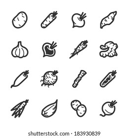 Vegetables icons. Professional vector icons for your website, application and presentation.