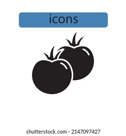 Vegetables icons  symbol vector elements for infographic web