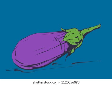 Vegetables ink style 