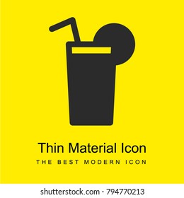 Vegetables Juice bright yellow material minimal icon or logo design