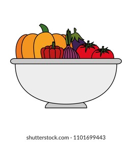 vegetables in kitchen bowl