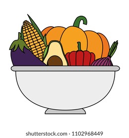 vegetables in kitchen bowl