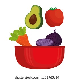 vegetables in kitchen bowl