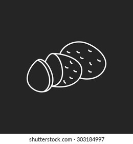 vegetables line icon