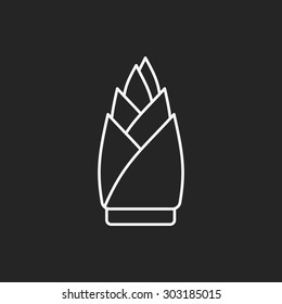 vegetables line icon