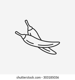 vegetables line icon