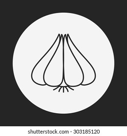 vegetables line icon