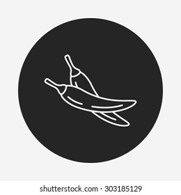 vegetables line icon