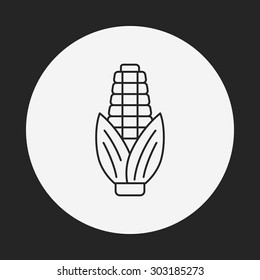 vegetables line icon