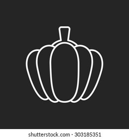 vegetables line icon