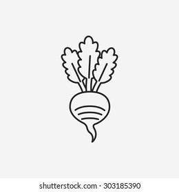 vegetables line icon