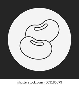 vegetables line icon