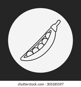 vegetables line icon