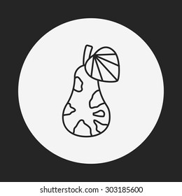 vegetables line icon