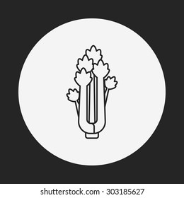 vegetables line icon