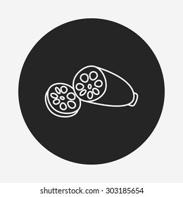 vegetables line icon