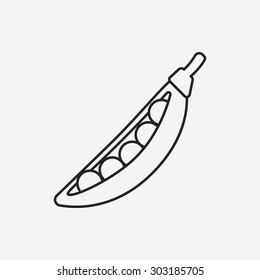 vegetables line icon