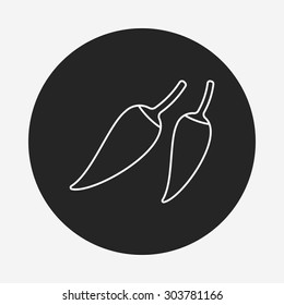 vegetables line icon