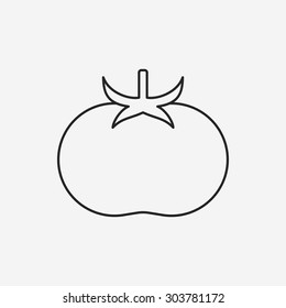 vegetables line icon