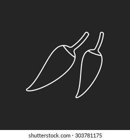 vegetables line icon