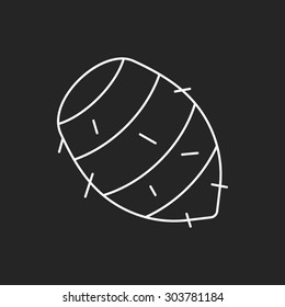 vegetables line icon