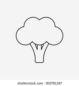 vegetables line icon