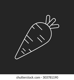 vegetables line icon