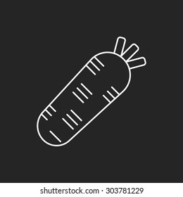 vegetables line icon