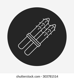 vegetables line icon