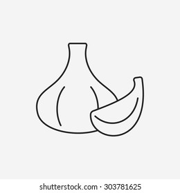 vegetables line icon