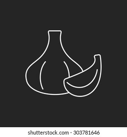 vegetables line icon