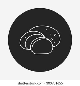 vegetables line icon