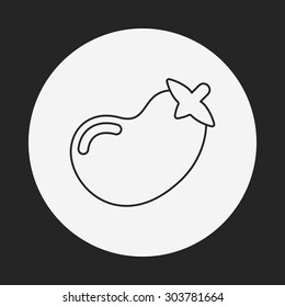 vegetables line icon