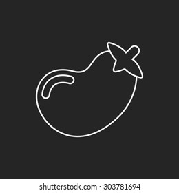 vegetables line icon
