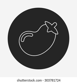 vegetables line icon
