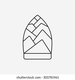 vegetables line icon