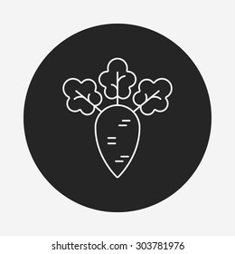 vegetables line icon