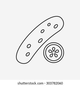 vegetables line icon