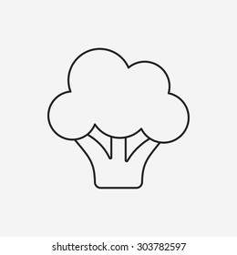 vegetables line icon