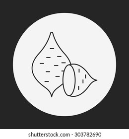 vegetables line icon