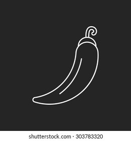 vegetables line icon