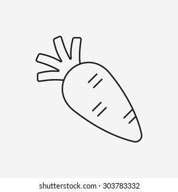 vegetables line icon
