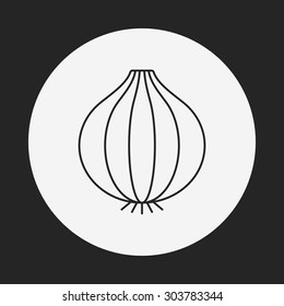 vegetables line icon